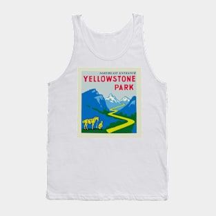 Vintage Yellowstone National Park Decal Tank Top